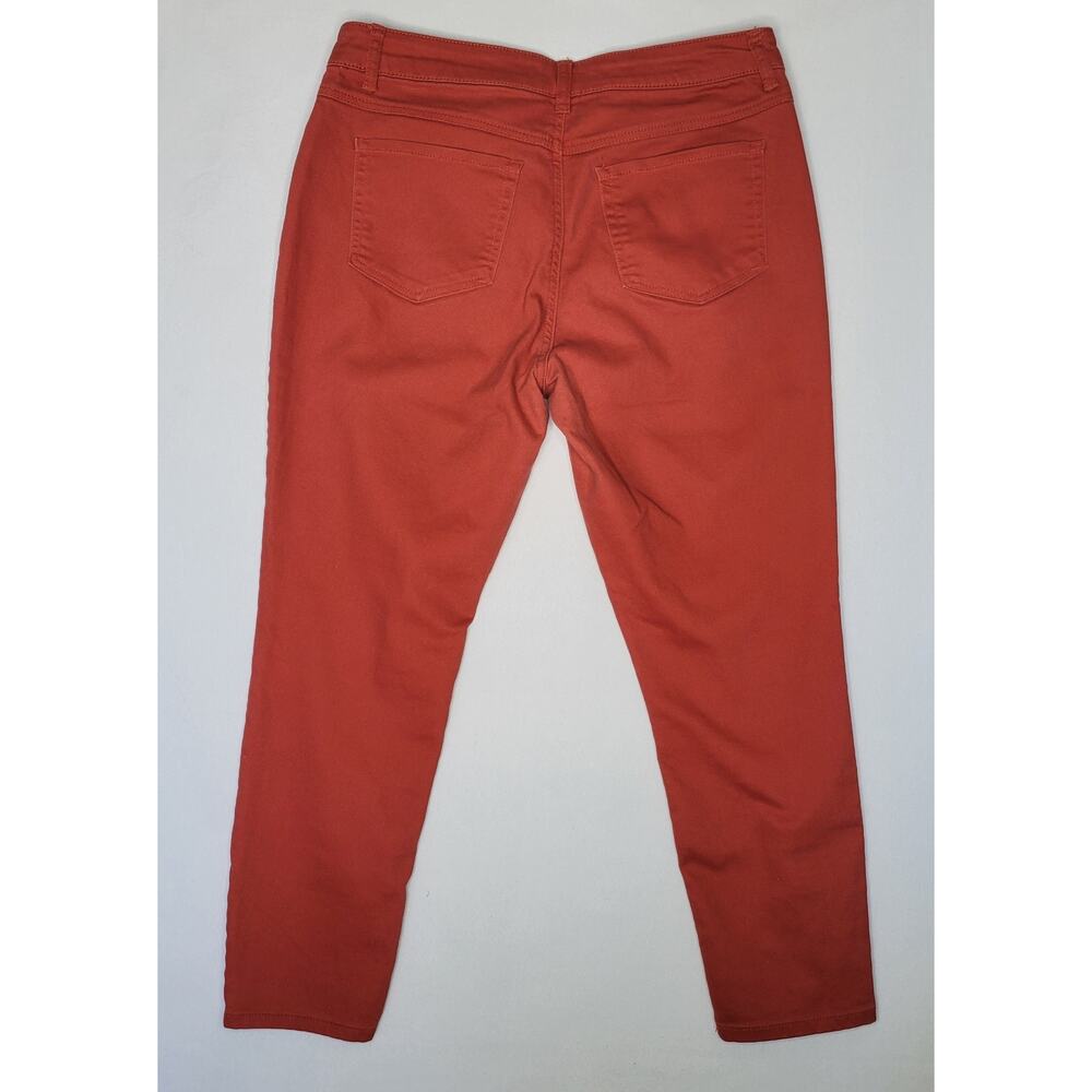 d. jeans Women's Rust Red Colored Stretch Denim Pants sz 12 - Picture 2 of 9